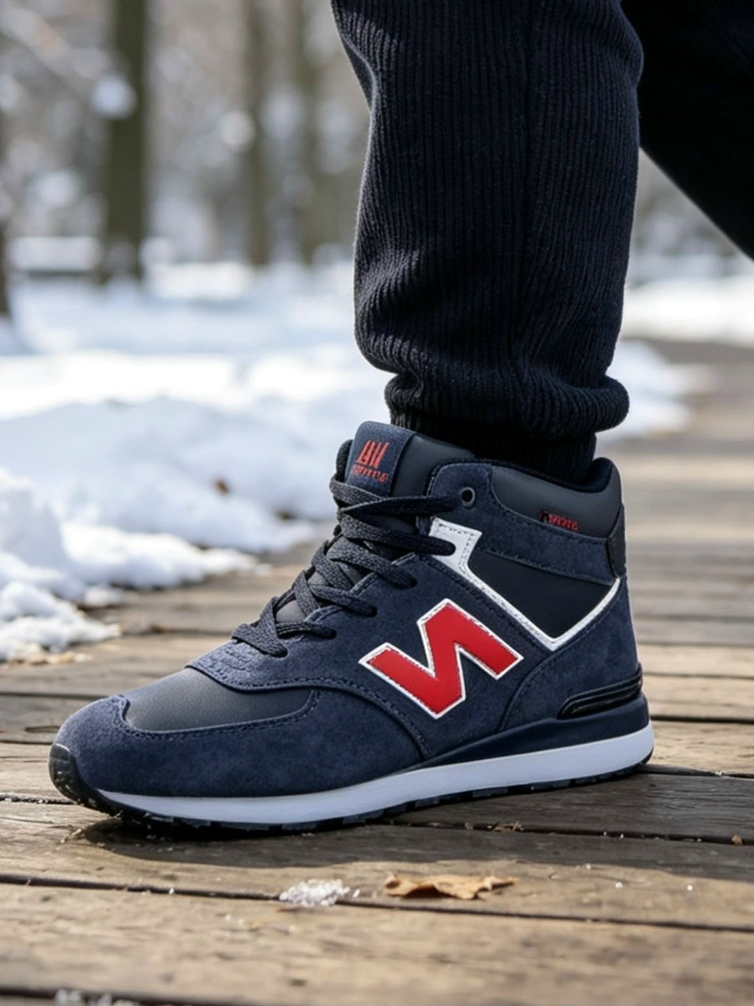 зимние кроссовки new balance 574 mid цвет синий,зимние кроссовки new balance 574 mid,зимние кроссовки new balance,кроссовки new balance 574,кроссовки зимние new balance 574 mid suede blue