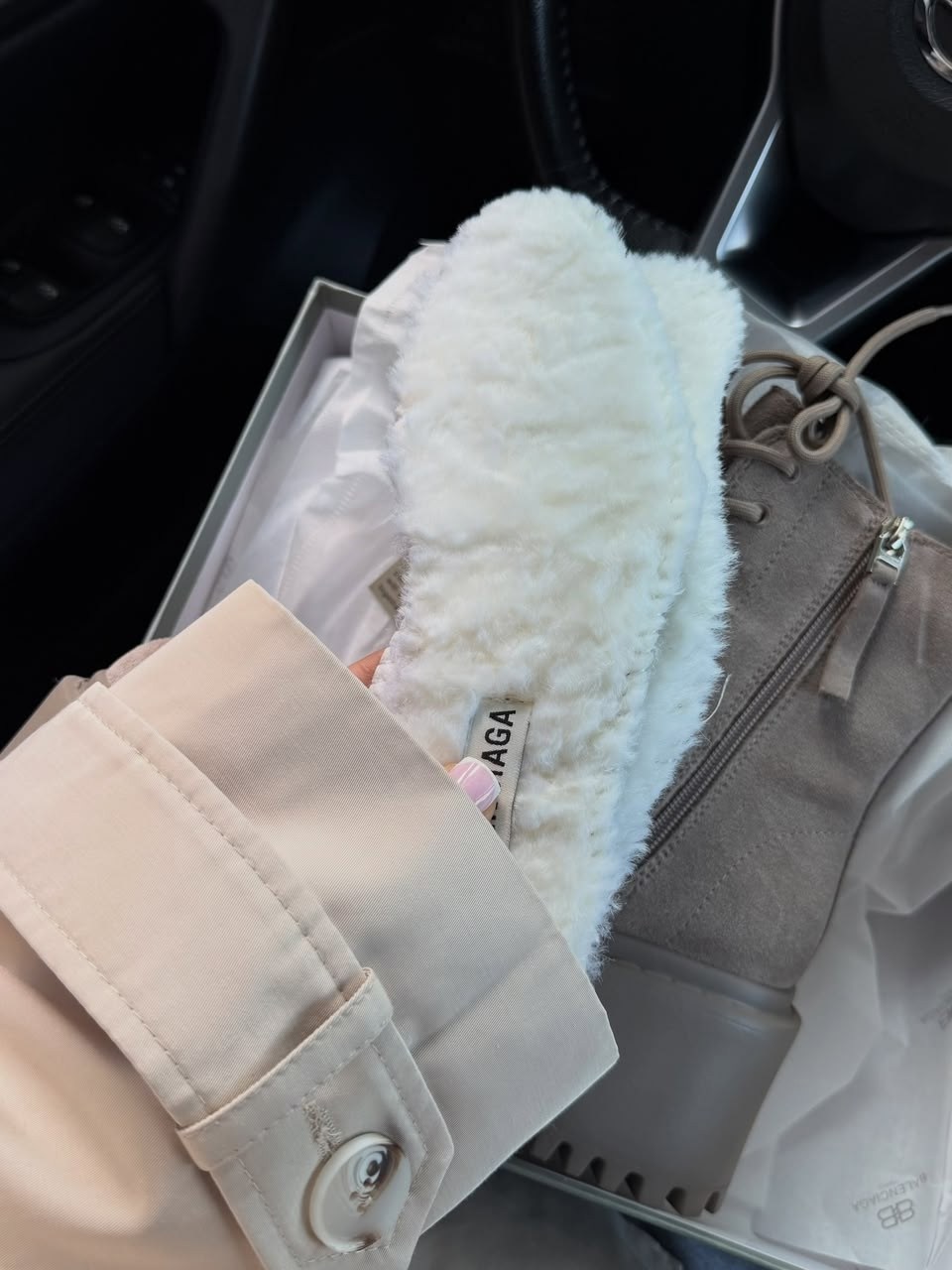 ботинки balenciaga зима натуральная замша,,ботинки модные,ботинки женские,ботинки