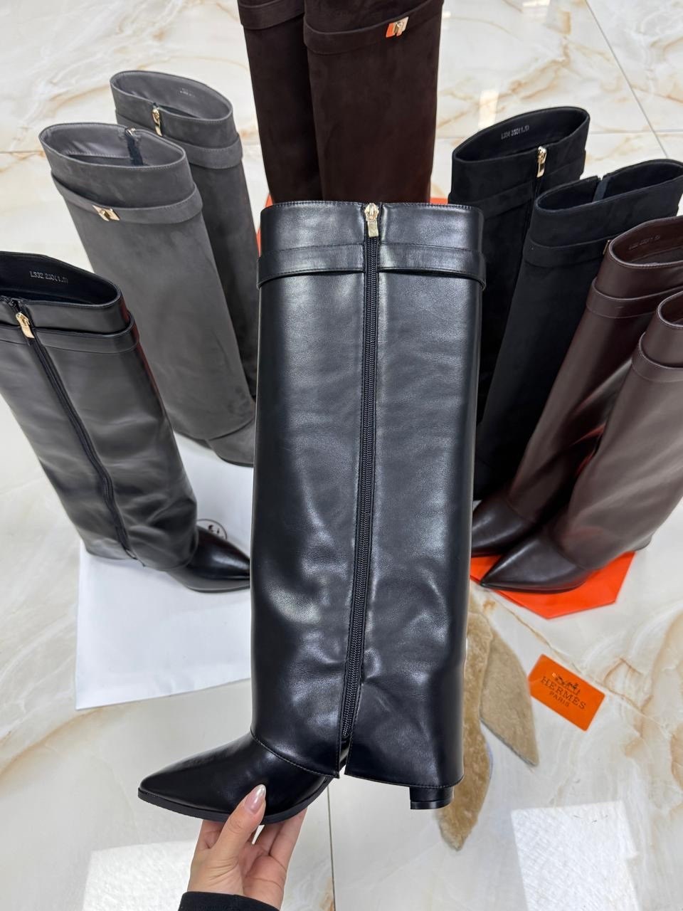 сапоги hermes,,женские сапоги hermes,сапоги,сапоги замшевые hermes jumping