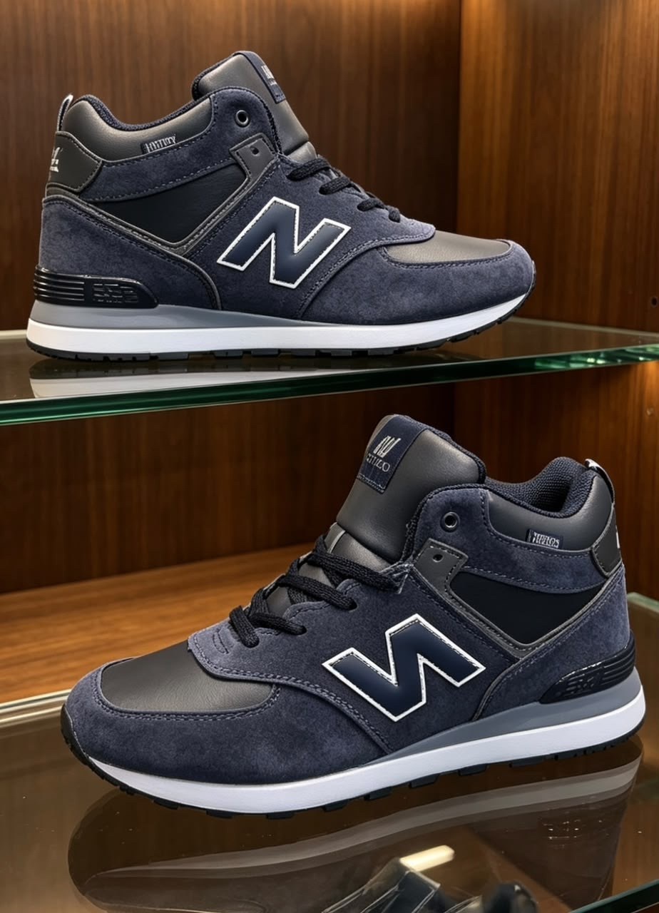 зимние кроссовки new balance 574,зимние кроссовки new balance 574 mid,кроссовки new balance 574 высокие зимние,зимние кроссовки new balance 574 mid синий,зимние кроссовки new balance