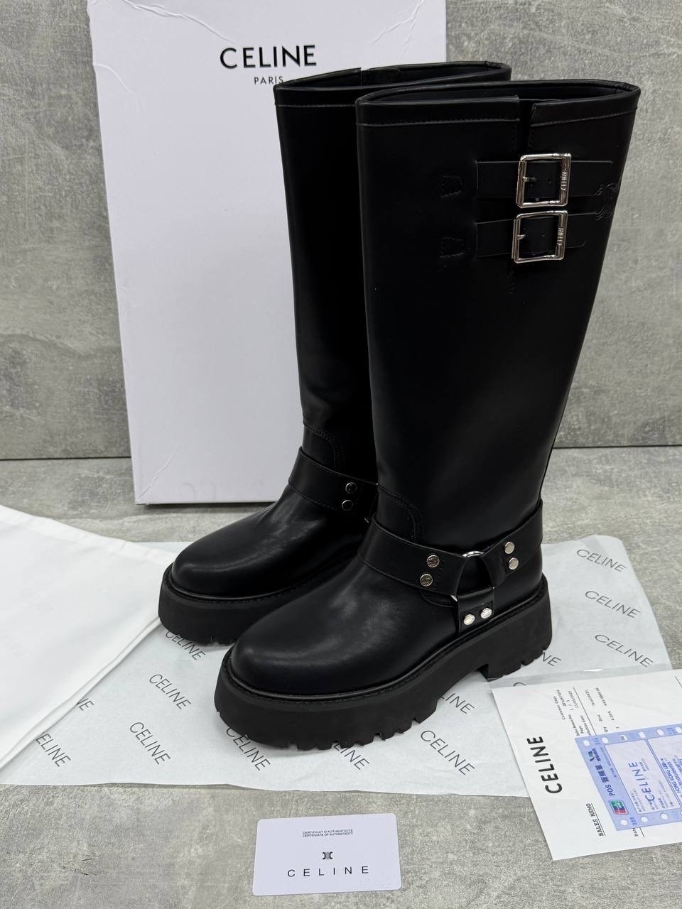 сапоги celine,,сапоги кожаные celine,сапоги из натуральной кожи celine,сапоги из натуральной кожи celine цвет черный