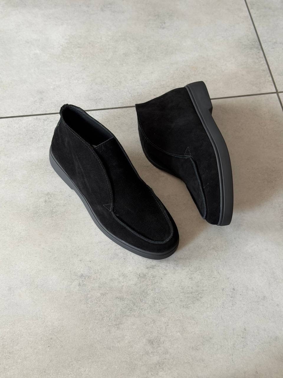 ,лоферы замшевые,ботинки лоферы мужские замшевые loro piana suede black,женская ,демисезонные лоферы замшевые