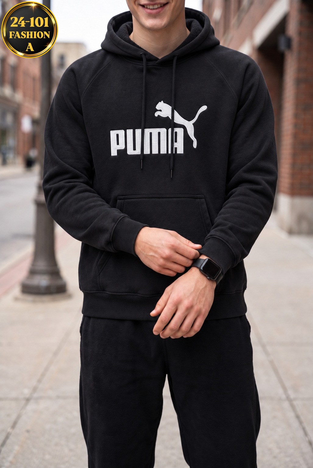 толстовка с капюшоном puma,худи мужская puma,худи мужское puma ess big logo серый,мужская толстовка puma,худи puma