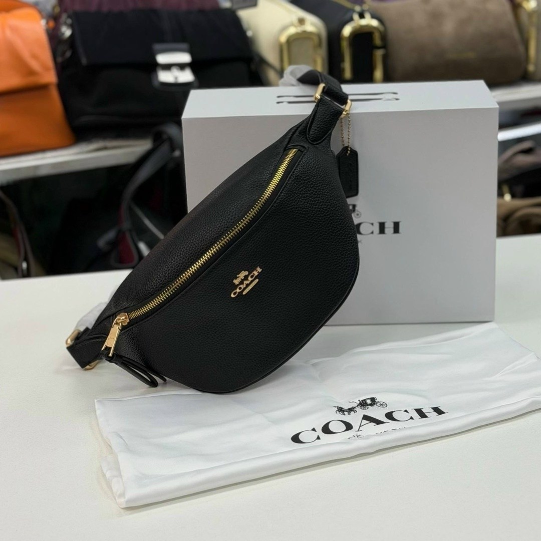 поясная сумка женская coach f48740 коричневый,сумка женская coach,поясная сумка женская,поясная сумка коач,coach сумка