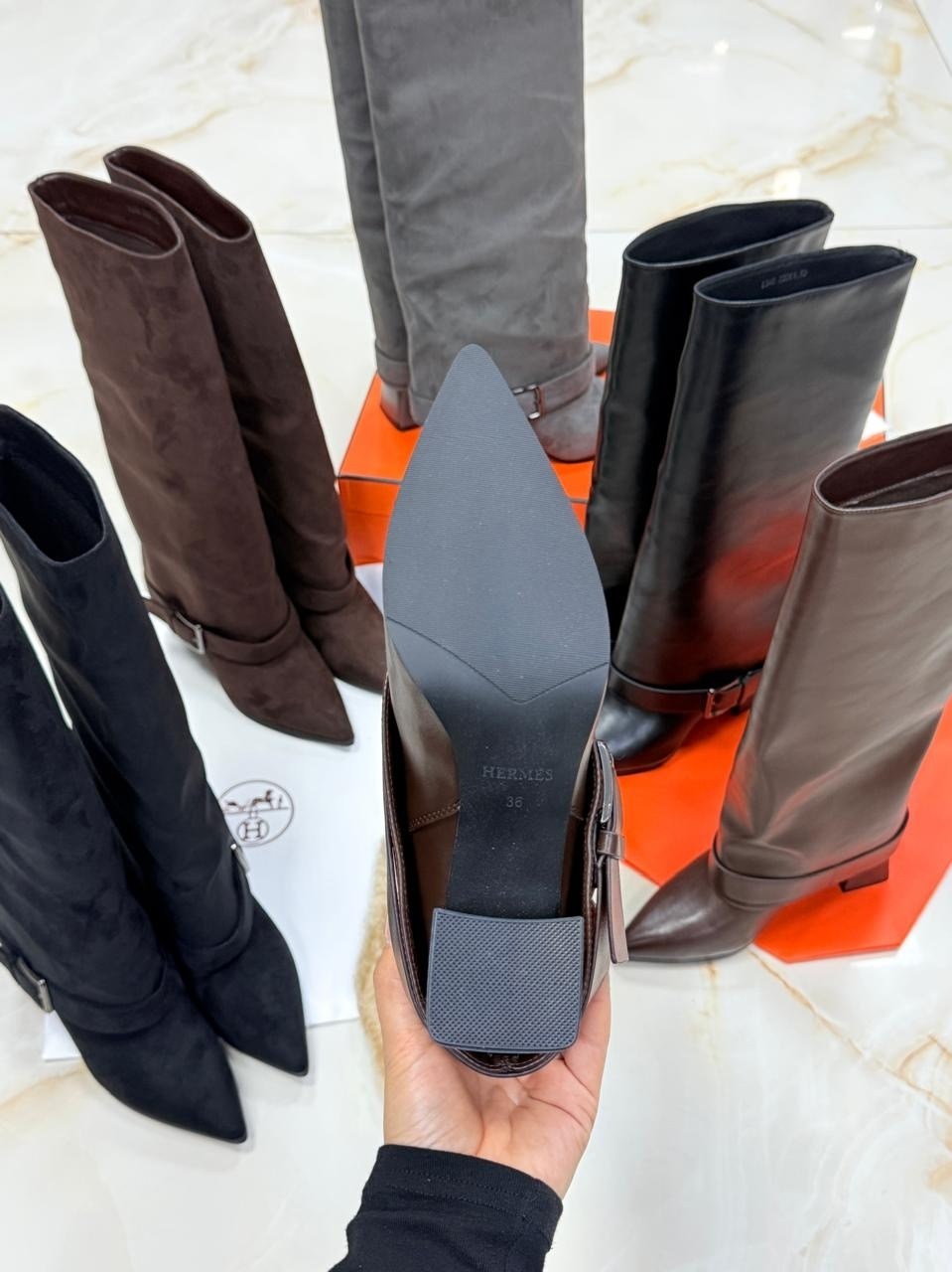 сапоги,сапоги hermes,женские сапоги,стильные сапоги,сапоги трубы