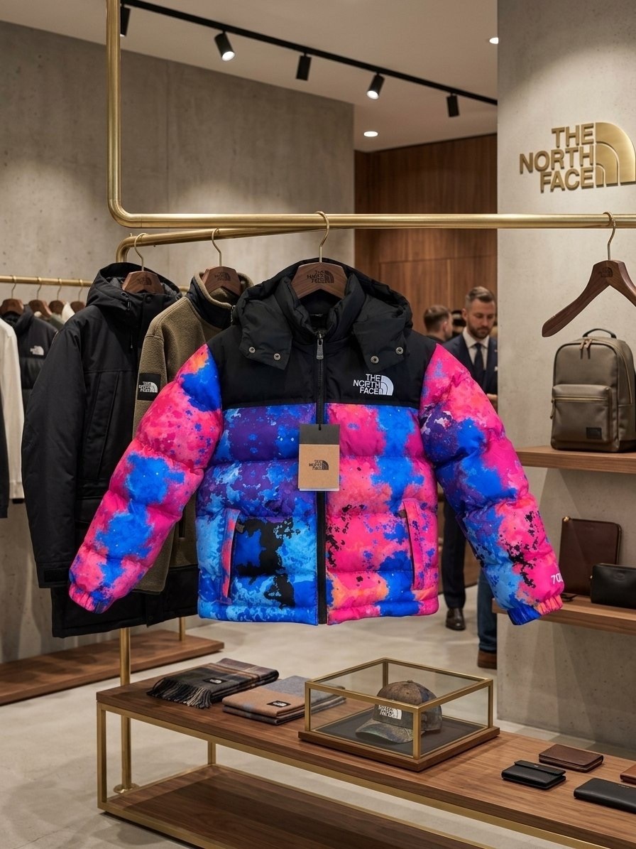зимние куртки,куртка the north face,куртка зимняя с принтом,куртка x invincible 2026 down jacket multicolor the north face,куртка женская