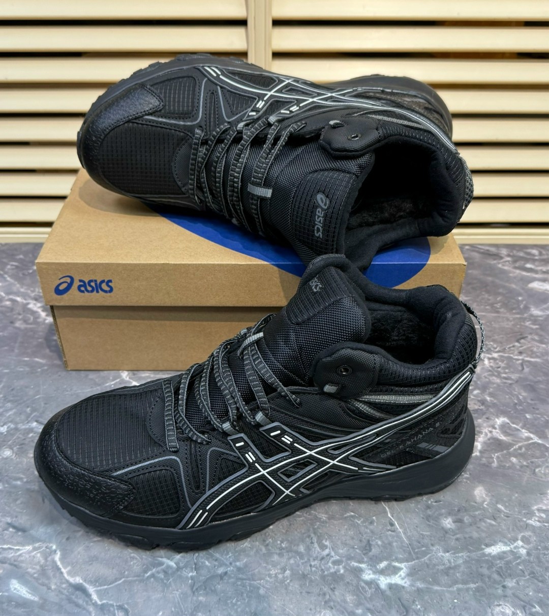 зимние кроссовки asics gel kahana 8 hi,кроссовки asics gel-kahana 8,зимние кроссовки asics,кроссовки зимние,кроссовки мужские зимние с мехом асикс