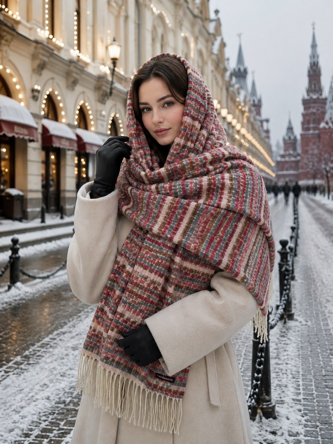 шарф объемный теплый палантин mimigirl,кашемировый шарф женский зимний,шарф женский зимний,шарф зимний,шарф зимний теплый