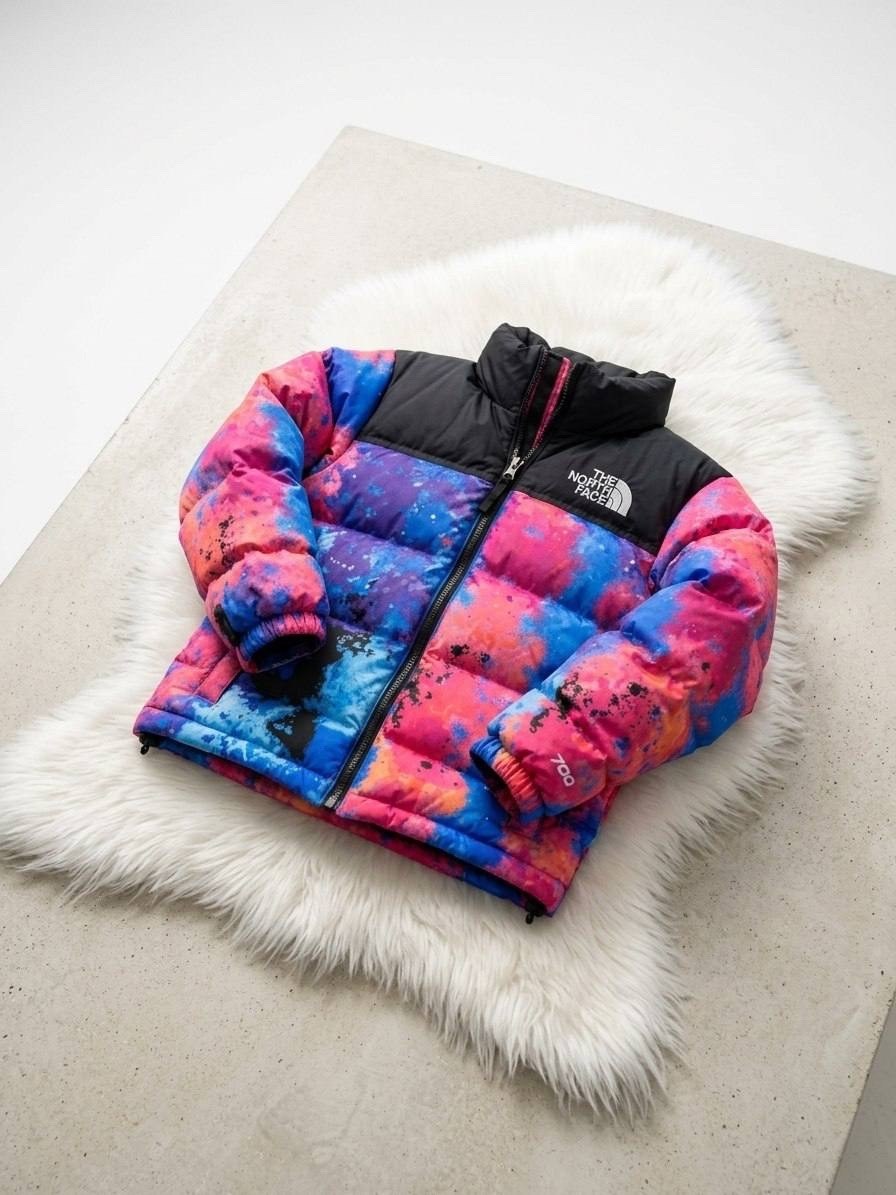 зимние куртки,куртка the north face,куртка зимняя с принтом,куртка x invincible 2026 down jacket multicolor the north face,куртка женская