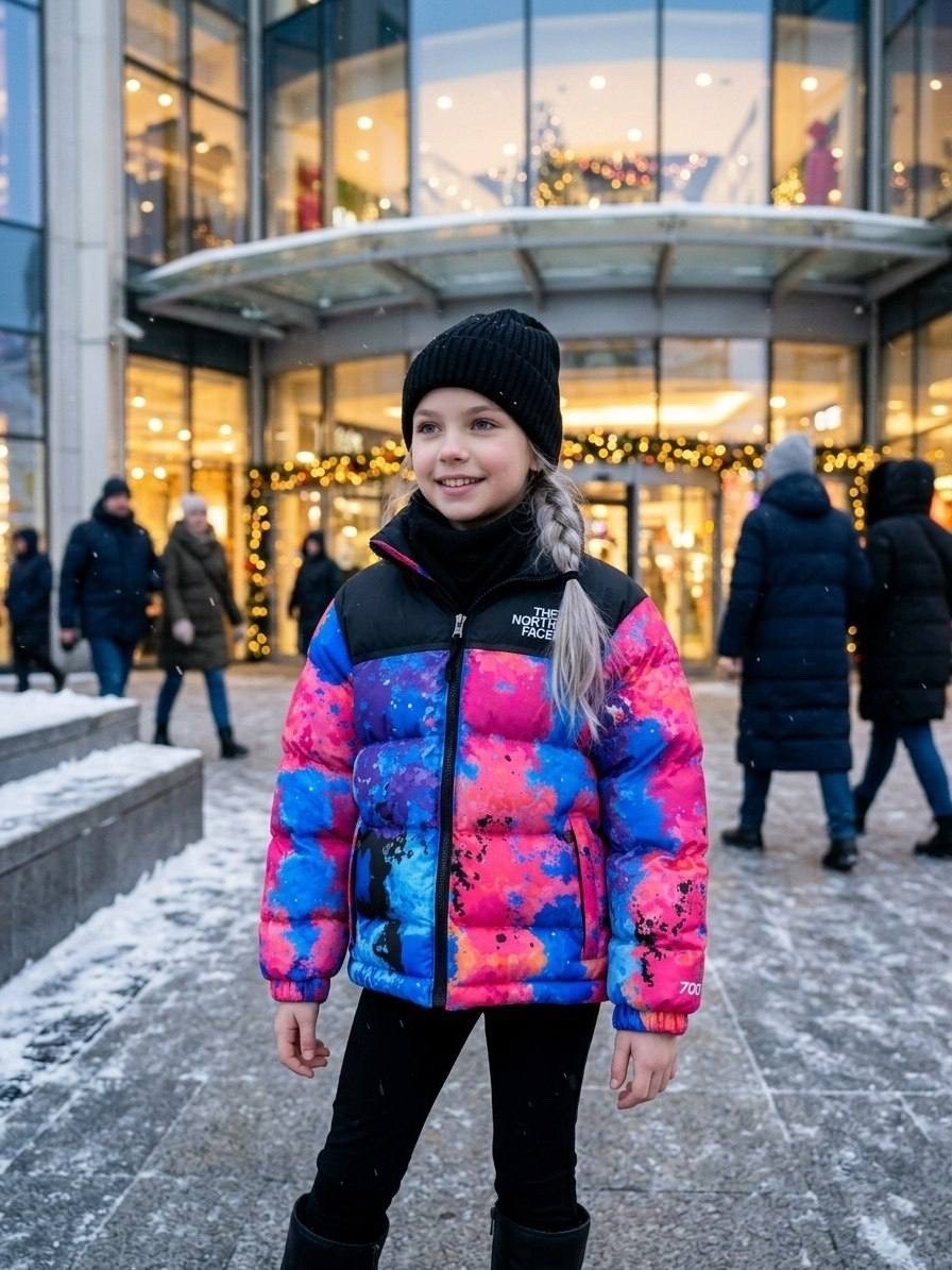 зимние куртки,куртка the north face,куртка зимняя с принтом,куртка x invincible 2026 down jacket multicolor the north face,куртка женская