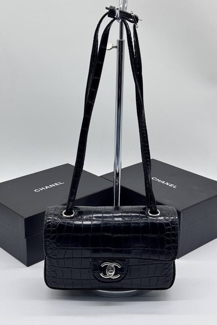 сумка шанель крокодил,шанель сумка,chanel classic flap bag,сумка женская chanel,сумка шанель модная