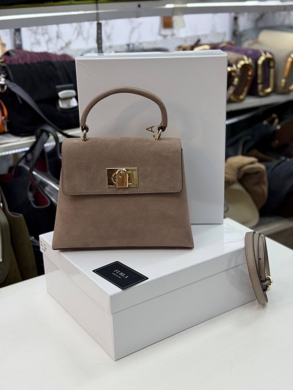 сумка женская furla,сумка из натуральной замши 24х19,сумка замшевая,сумка фурла,сумка