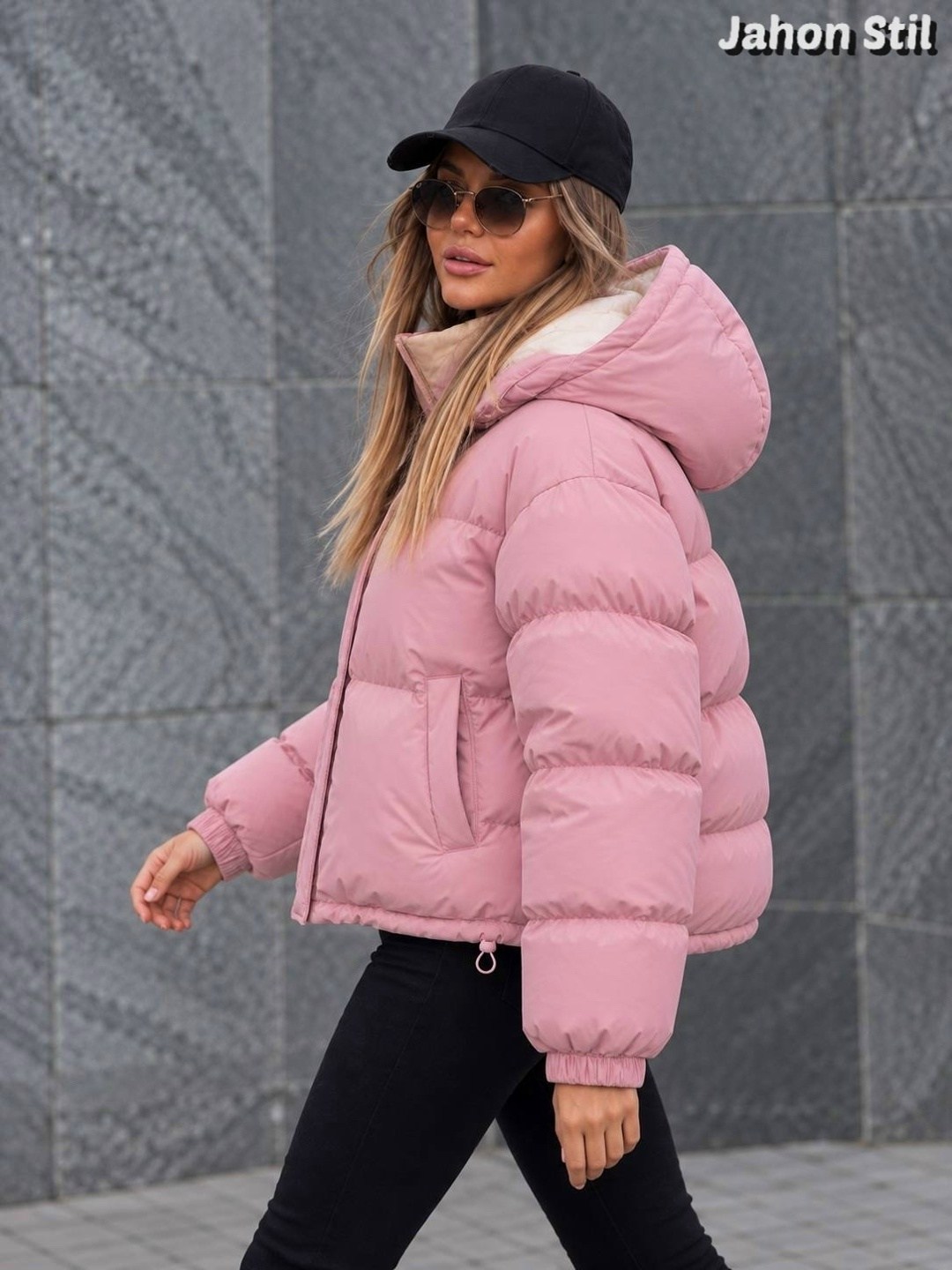 куртка женская,куртка короткая оверсайз с капюшоном swoya wear,куртка женская бежевая,оверсайз куртки,куртка zara puffer crop бежевая