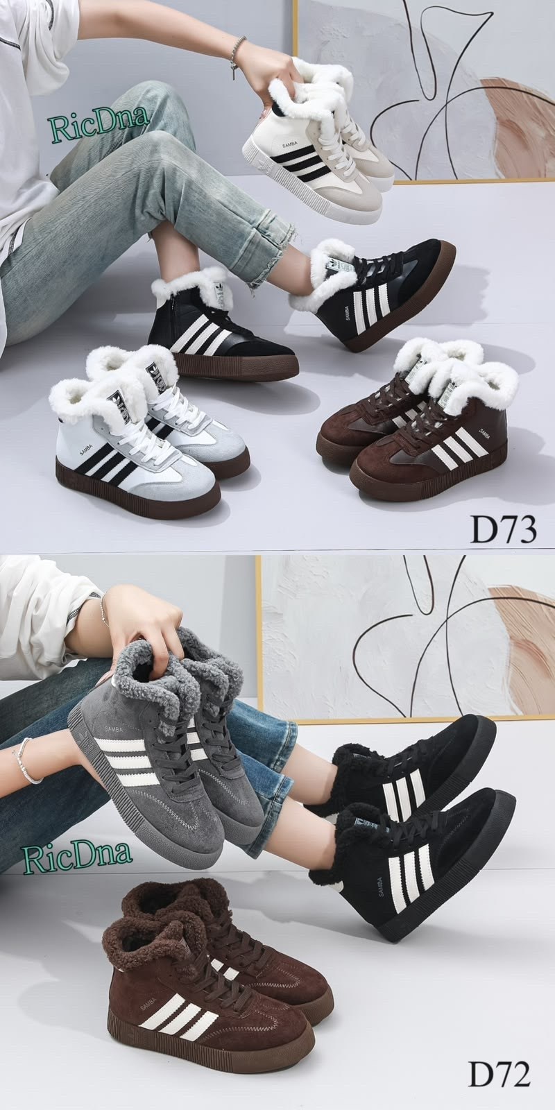 кроссовки высокие adidas samba зимние с мехом,,кроссовки зимние adidas, женская,кроссовки женские