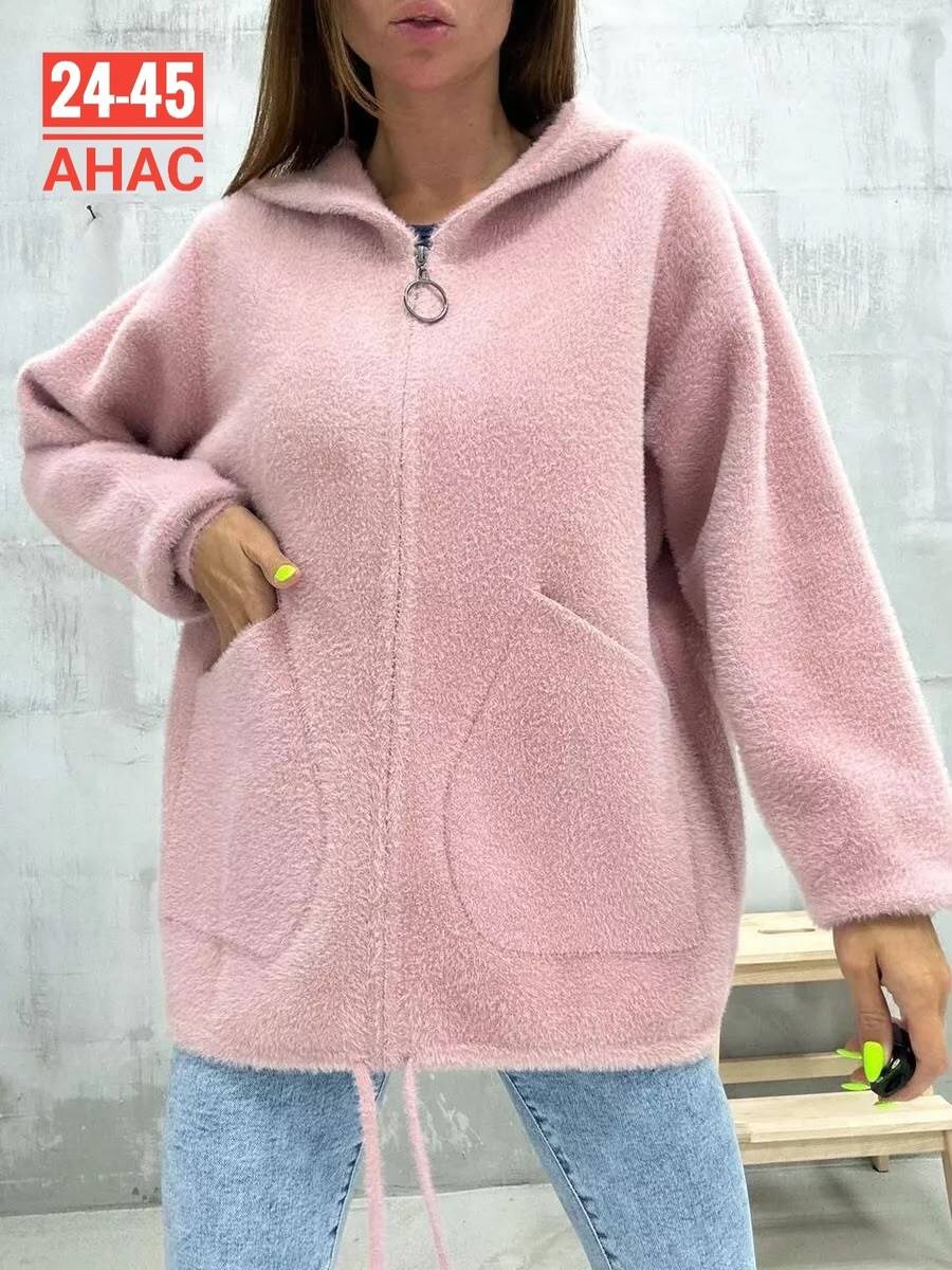 куртка из альпаки,кардиган пушистый с альпакой кофта теплая на замке h&m fashion,кардиган из альпаки,кардиган альпака,плюшевая кофта оверсайз