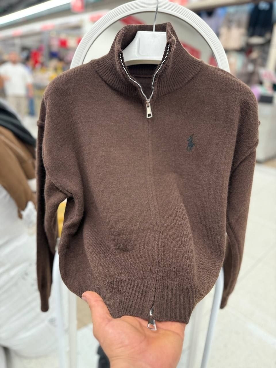свитер кашемир,свитер поло,polo ralph lauren свитер с вышивкой polo pony коричневый,свитер,кофта поло