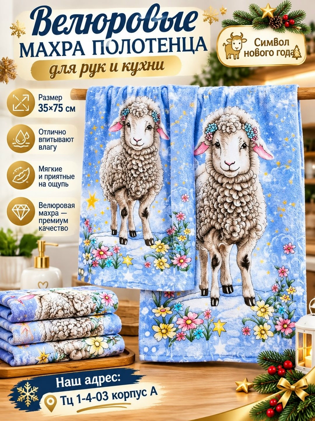 картина овечки,овца,баран овца,кухонное полотенце набор,картина овца