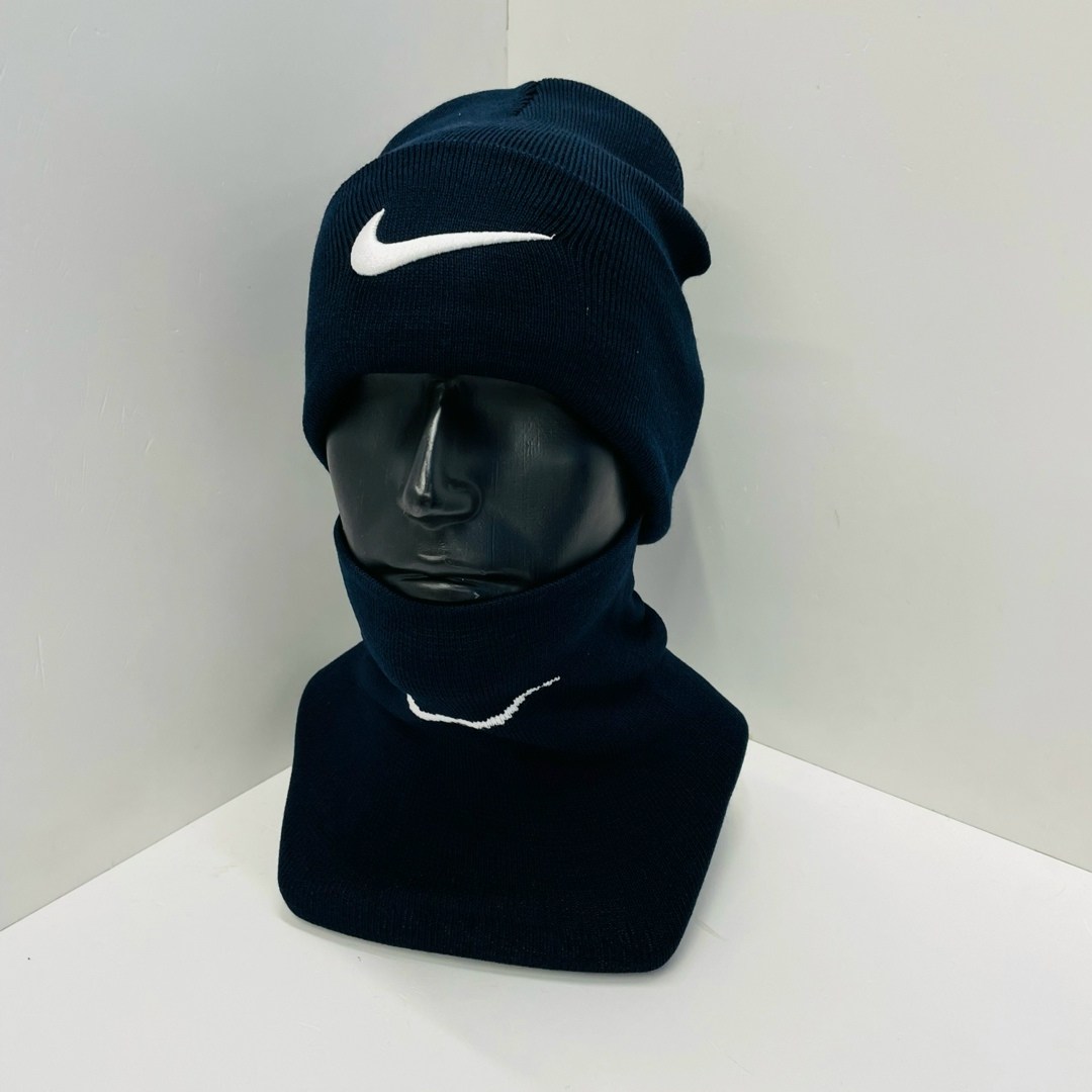 шапки найк мужские зимние,мужской комплект nike шапка +снуд,шапка и снуд,шапка со снудом мужская,комплект шапки