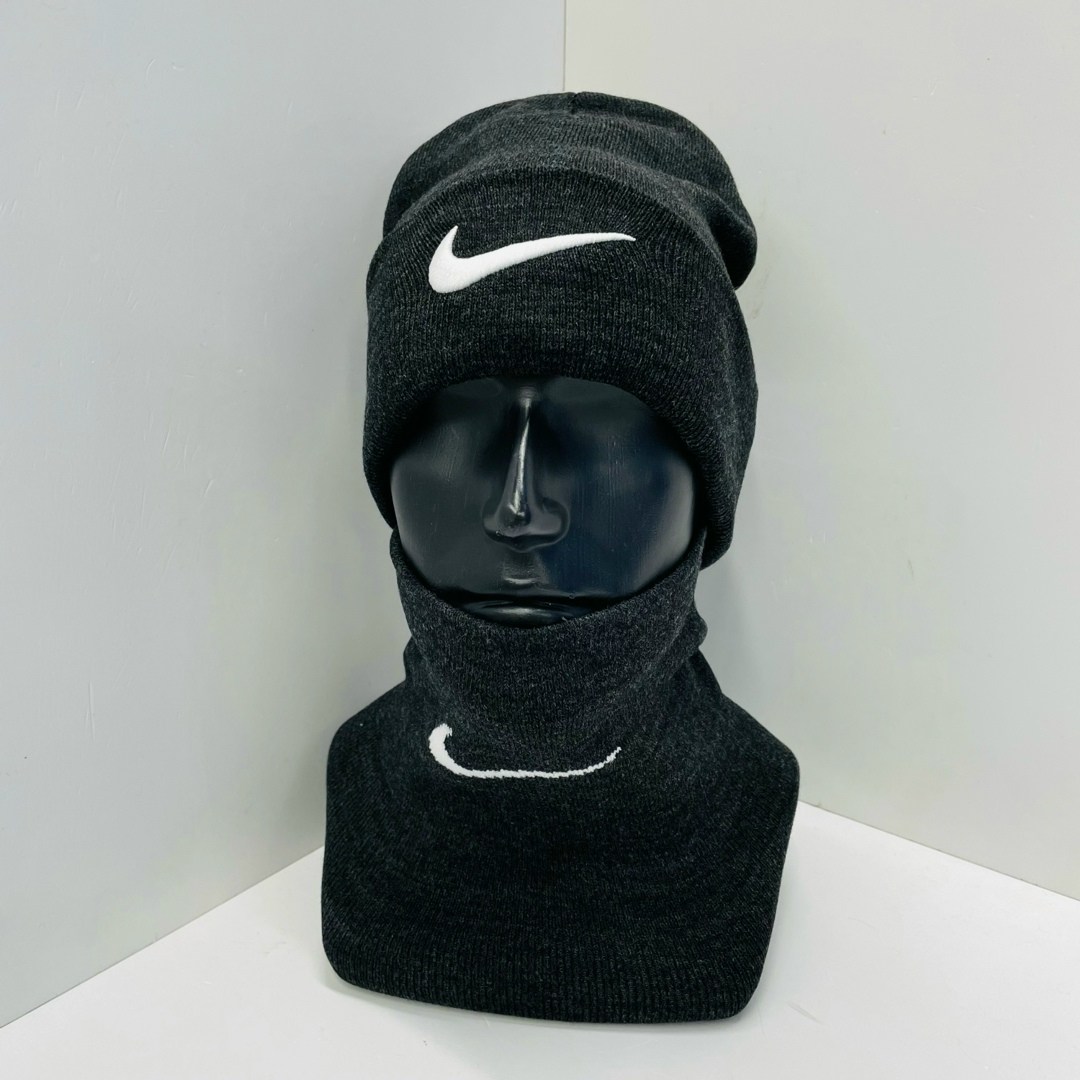 шапки найк мужские зимние,мужской комплект nike шапка +снуд,шапка и снуд,шапка со снудом мужская,комплект шапки