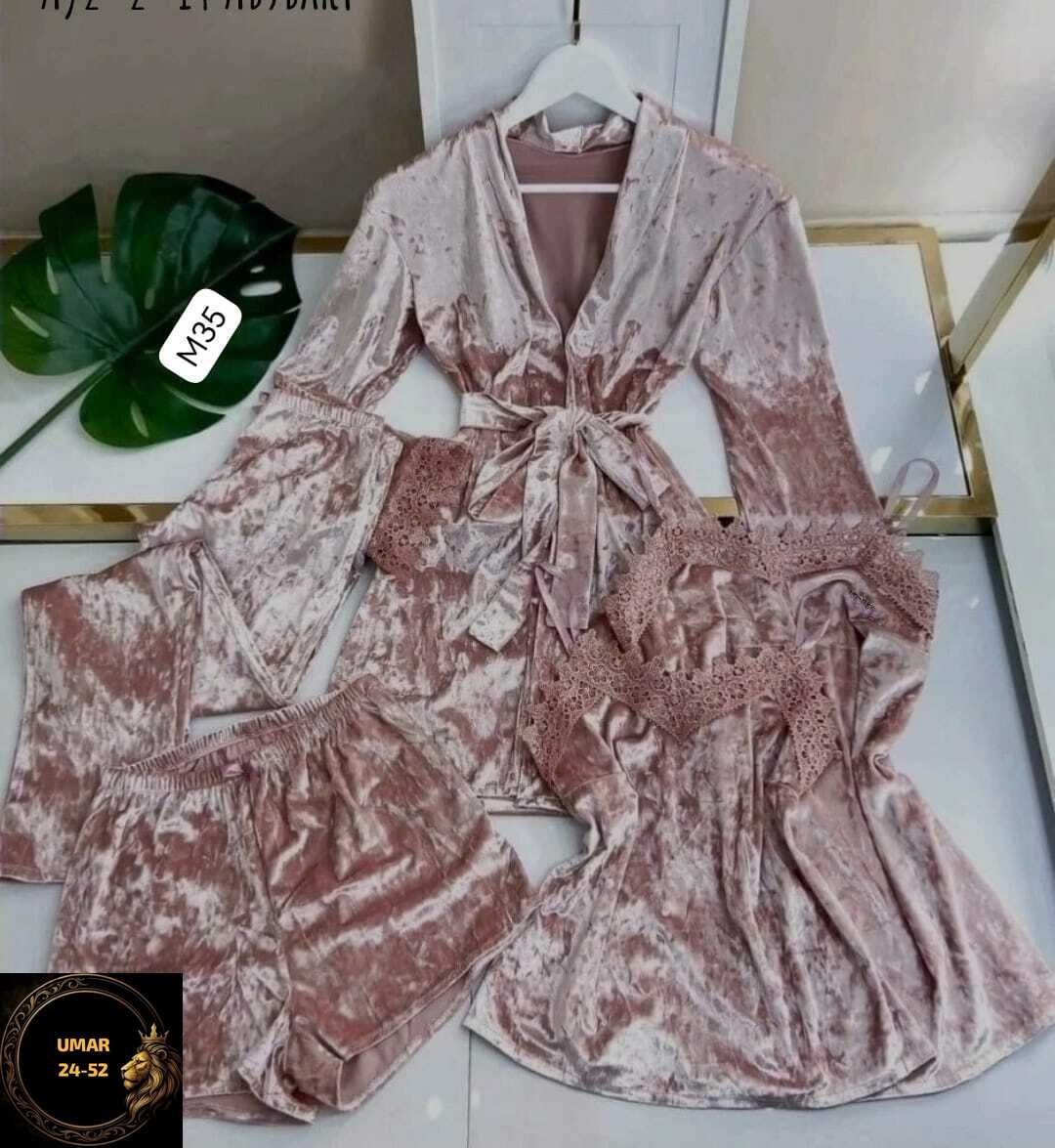 комплект женских,комплект пижама,пижамы женски,пижама комплект 5 в 1,пижама велюровая женская