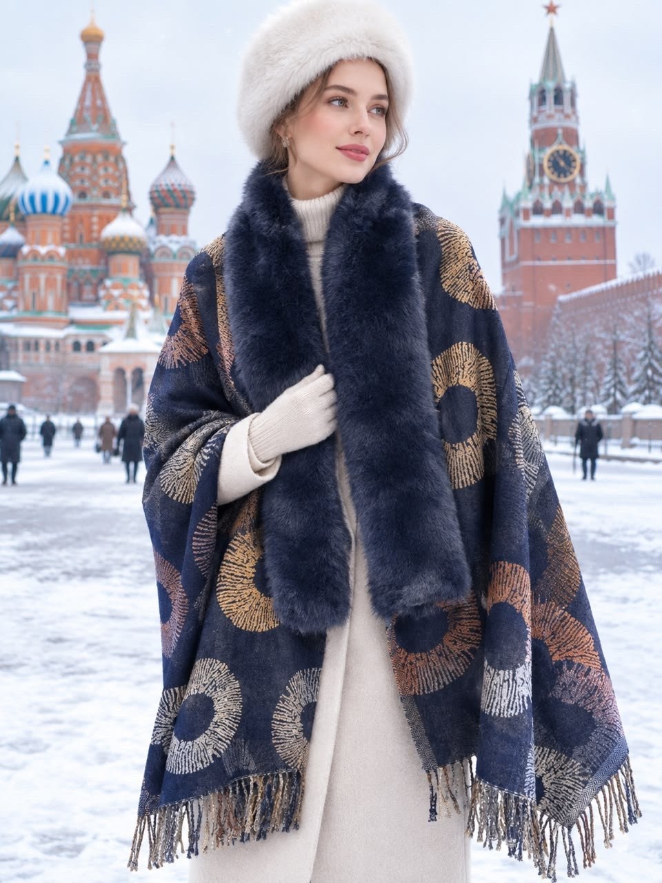 пончо женское,пончо с мехом,пальто пончо,зимнее пончо,накидки