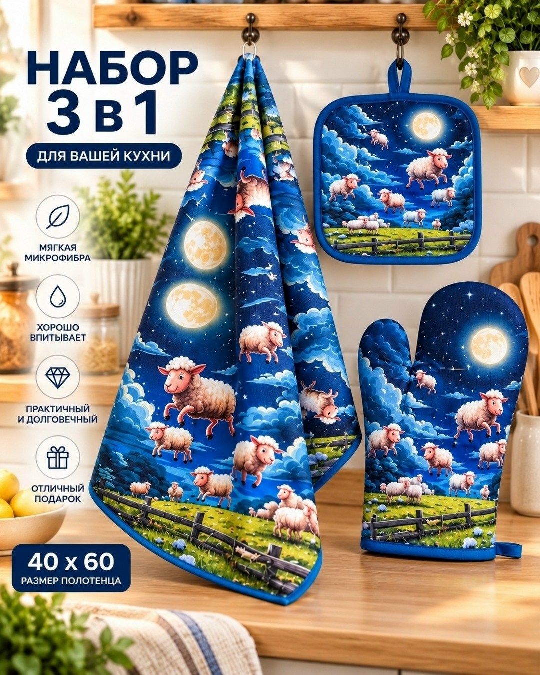 кухонные прихватки,прихватка набор,прихватки кухонные набор,комплект для кухни,набор для кухни