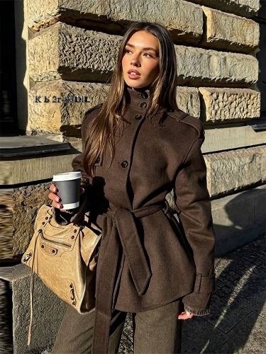 стильное пальто,элегантные пальто,пальто с поясом,женское шерстяное пальто с поясом,шерстяное пальто
