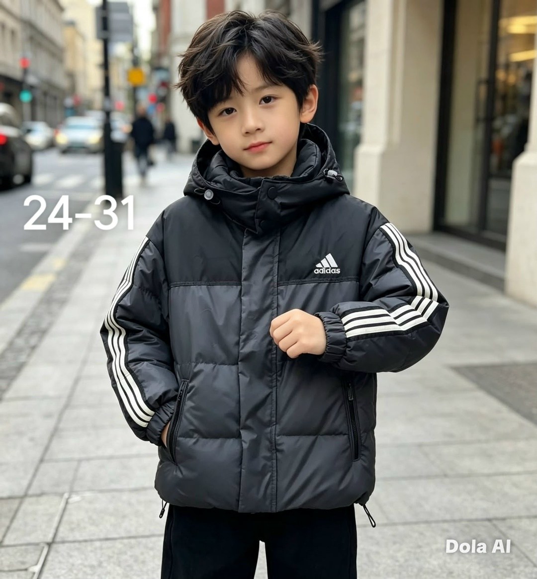 куртка для мальчика,куртка для мальчика adidas,пуховик 3-stripes adidas,детский пуховик adidas,куртка теплая