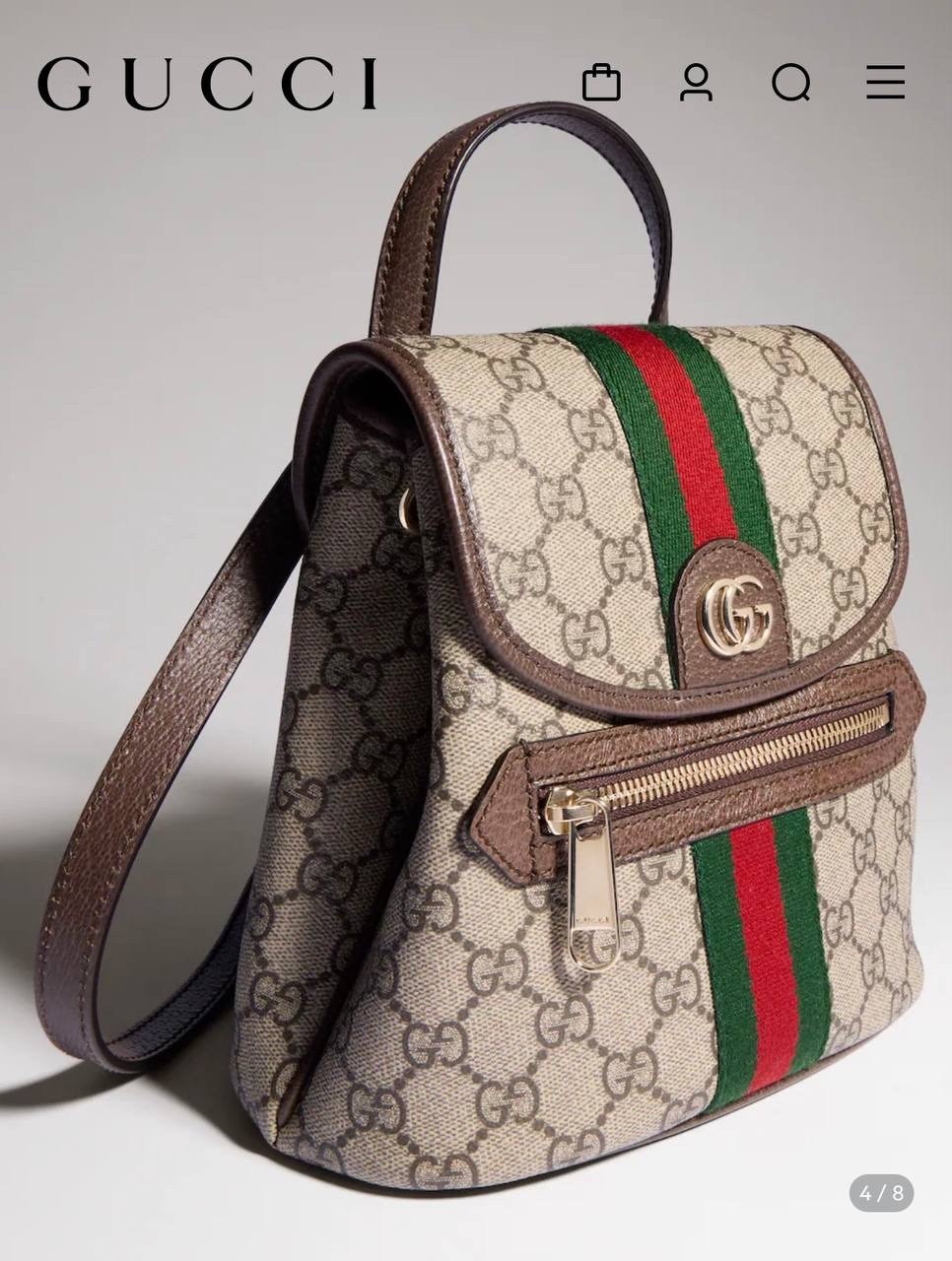 рюкзак gucci,рюкзак gucci ophidia коричневый,рюкзак гуччи женский,сумка gucci,gucci gg ophidia small backpack