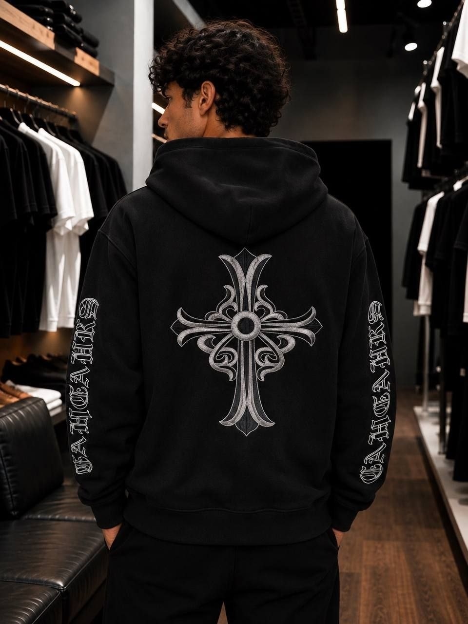 толстовка,мужские толстовки,толстовка повседневная,chrome hearts худи,толстовка с капюшоном