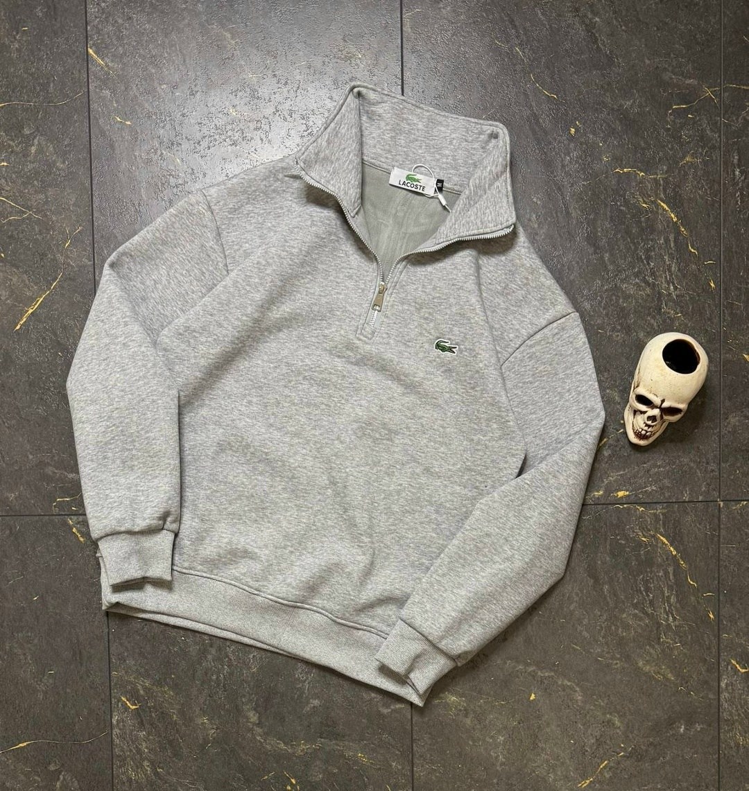 свитшот lacoste,lacoste толстовка с высоким воротником черный,свитшот с замком,толстовка lacoste,мужская кофта