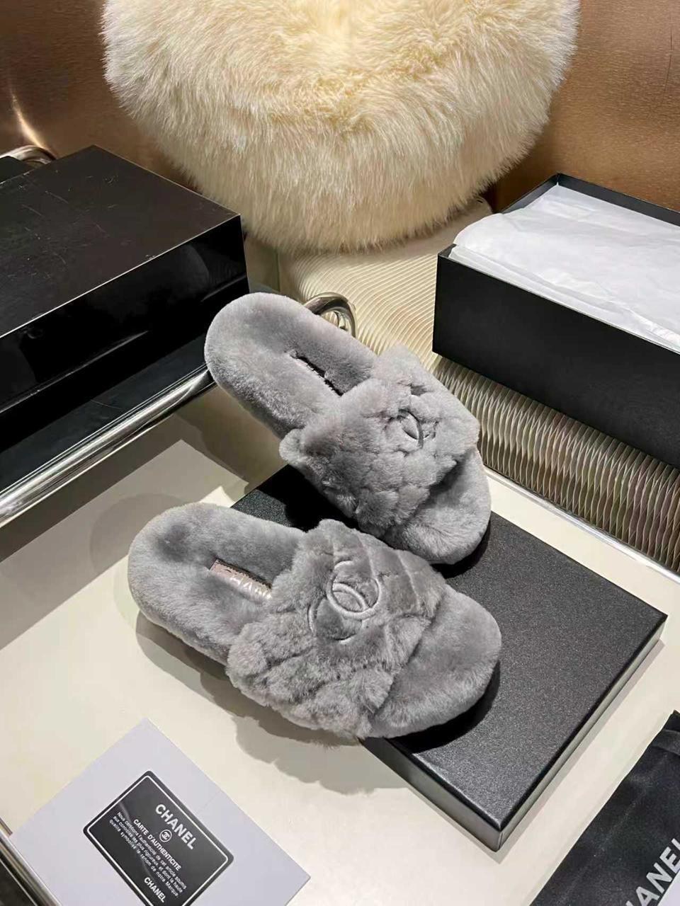 chanel шлепанцы женские,шлепанцы меховые,женские меховые тапочки,меховые тапочки,шлепанцы chanel