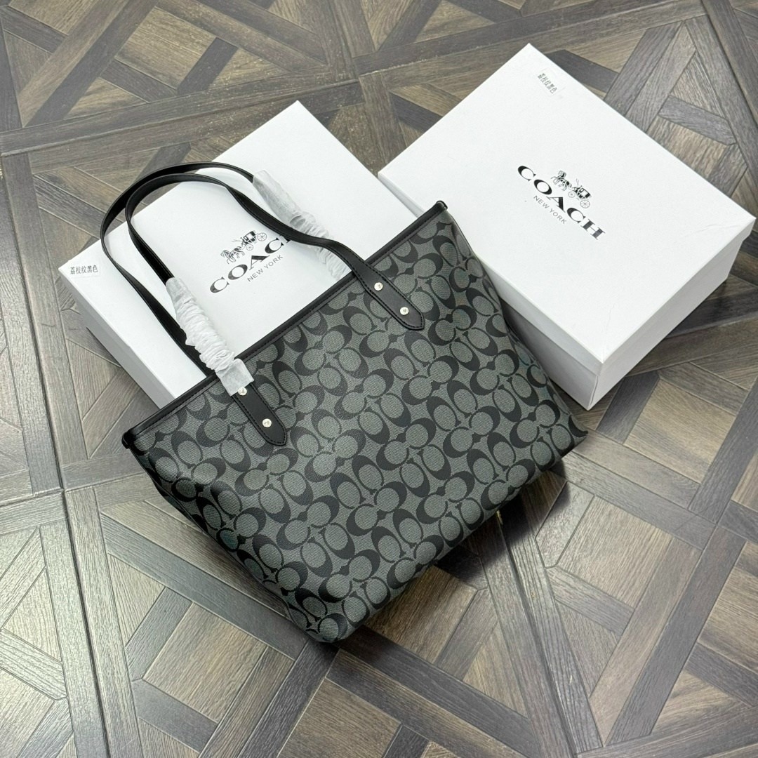 сумка coach,женская сумка coach,сумка-шоппер coach,холщовая сумка тоут на молнии с фирменным покрытием для тренера f29208,сумки хозяйственные
