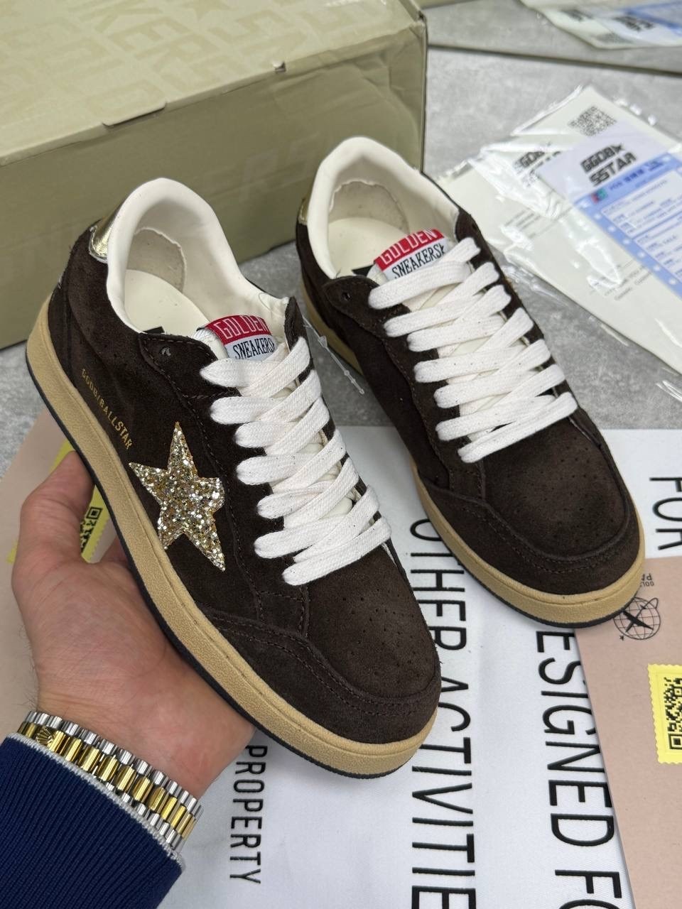 коричневые кроссовки ball star golden goose anthracite silver,кроссовки golden goose ball star коричневый,кроссовки golden goose ball star,golden goose кроссовки super-star коричневый,