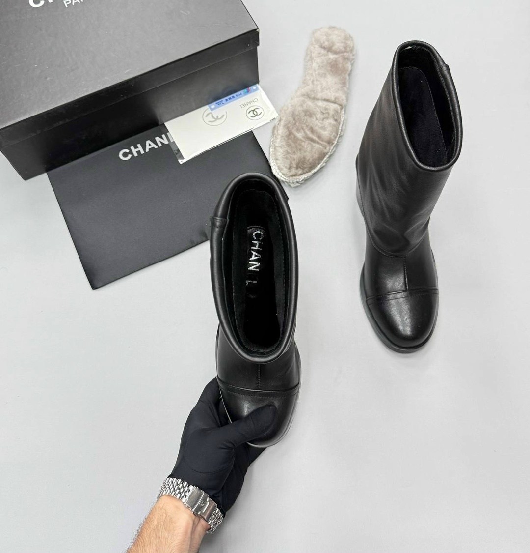 ботинки chanel,сапоги chanel,сапоги коко шанель,шанель сапоги,полусапожки chanel