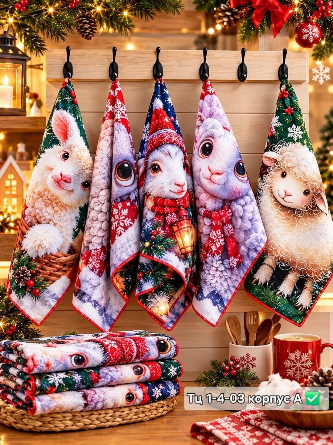 полотенца кухонные новогодние,полотенца кухонные набор,набор новогодних кухонных полотенец,полотенца кухонное из микрофибра,кухонное полотенце