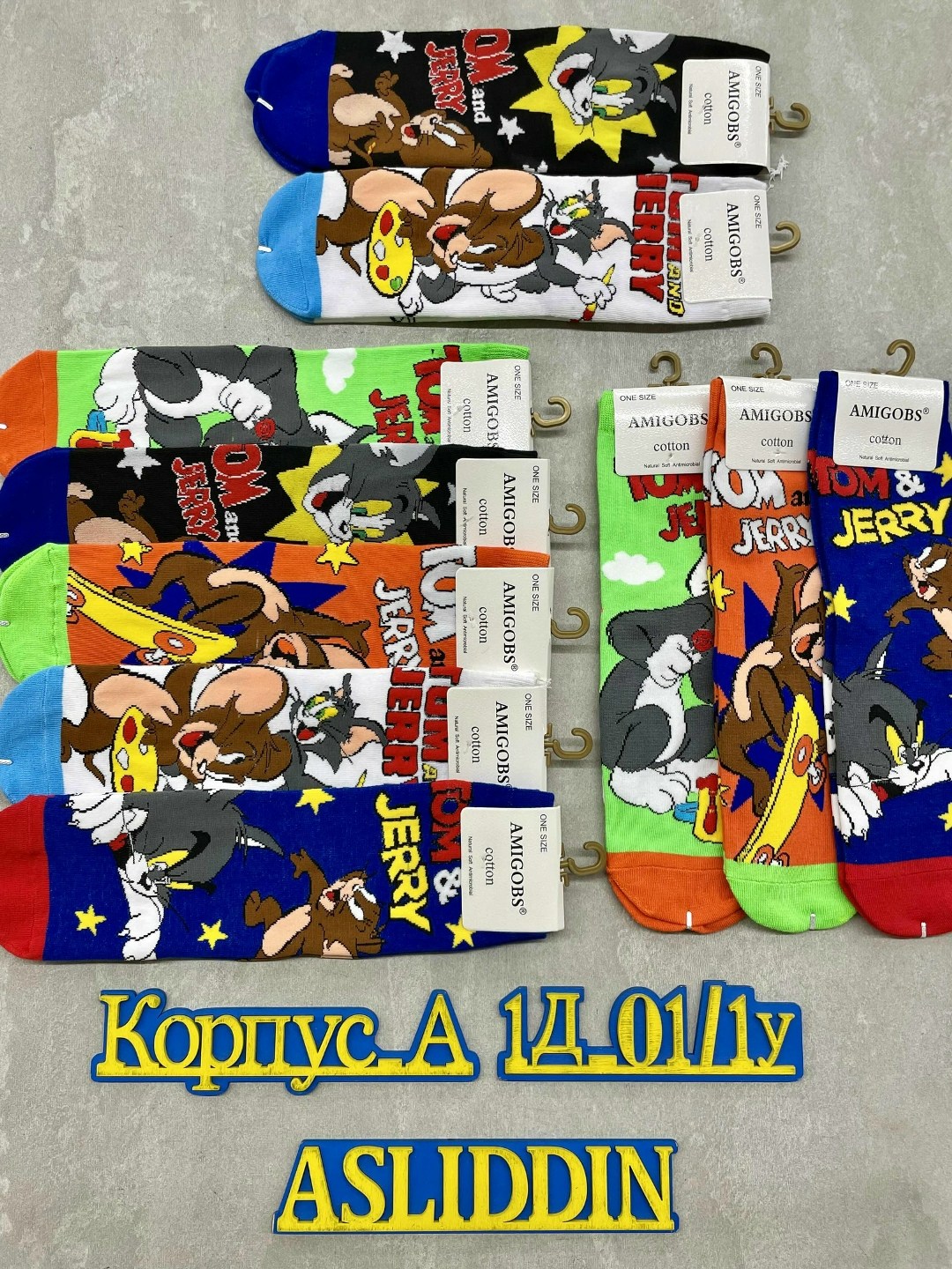 том и джерри носки,носки комплект,носки женские,носки герои,комплект носки мужские
