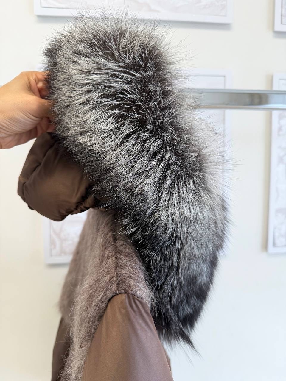 пуховик зимний куртка с мехом nanu furs,куртка оверсайз,зимние куртки,куртка оверсайз зимняя,короткий пуховик