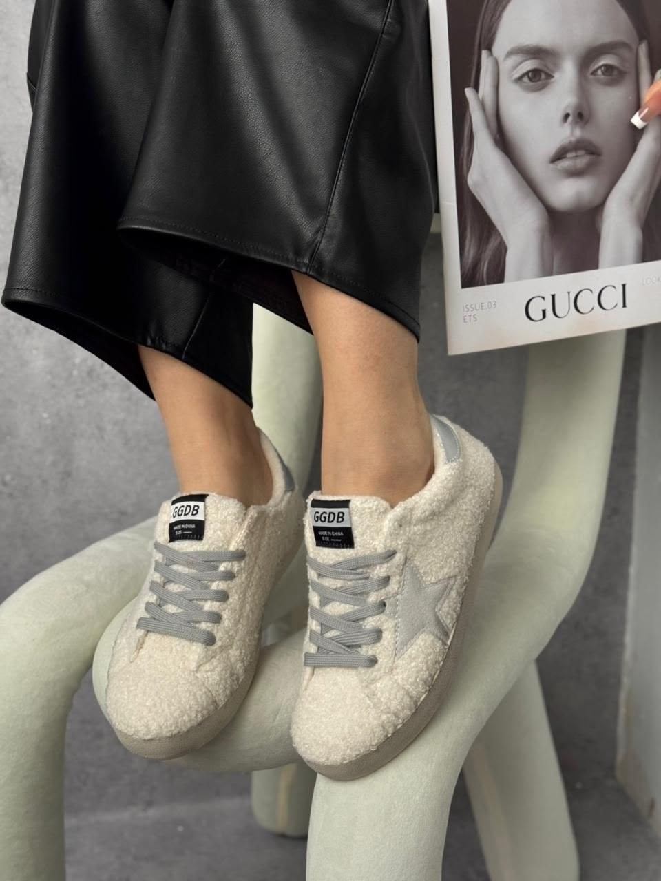 ,golden goose кроссовки,кеды golden goose,кеды с мехом,кеды зимние с натуральным мехом golden goose premium shoes