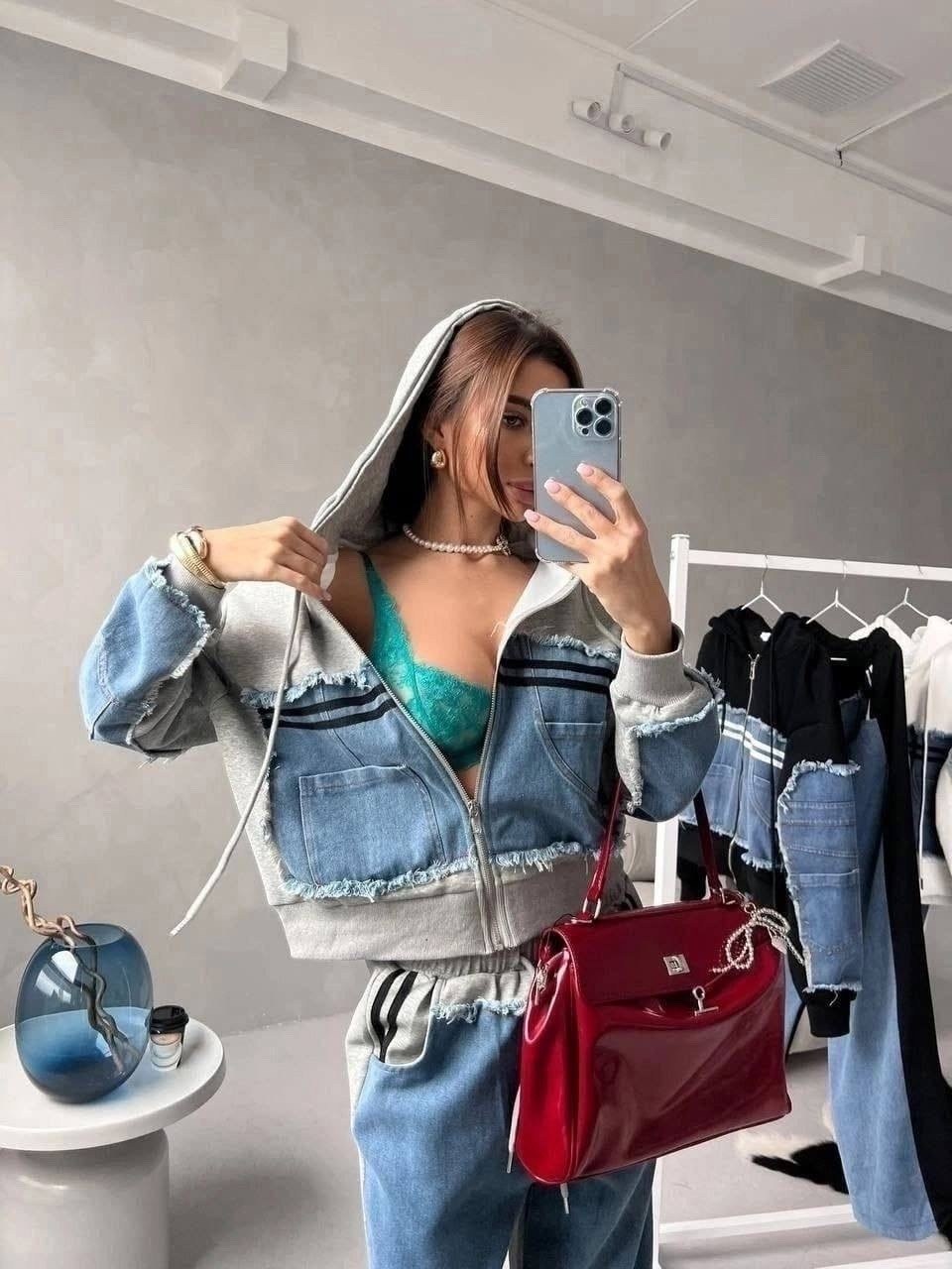 спортивные костюмы женские,костюм джинсовый,костюм джинсовый женский,роскошный костюм двойка в стиле спорт шик,костюм двойка в стиле спорт шик