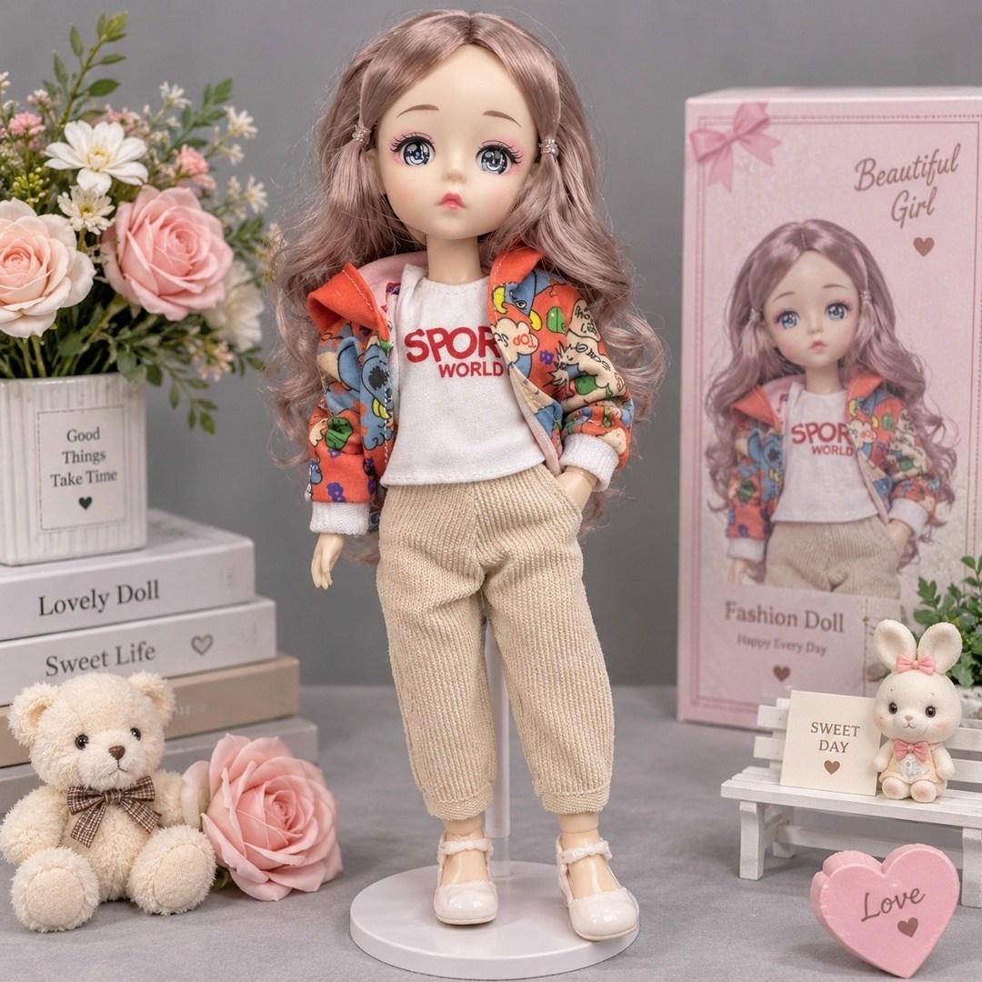 кукла шарнирная little mania мария zw826-dro,шарнирная кукла,кукла шарнирная коллекционная,кукла для девочки шарнирная,кукла для девочки