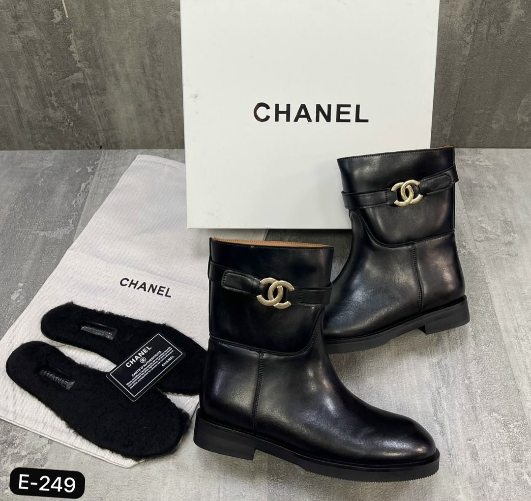 сапоги chanel,ботинки chanel,ботинки женские chanel,женские осенние сапоги chanel 2026 черные кожаные,chanel модная женская