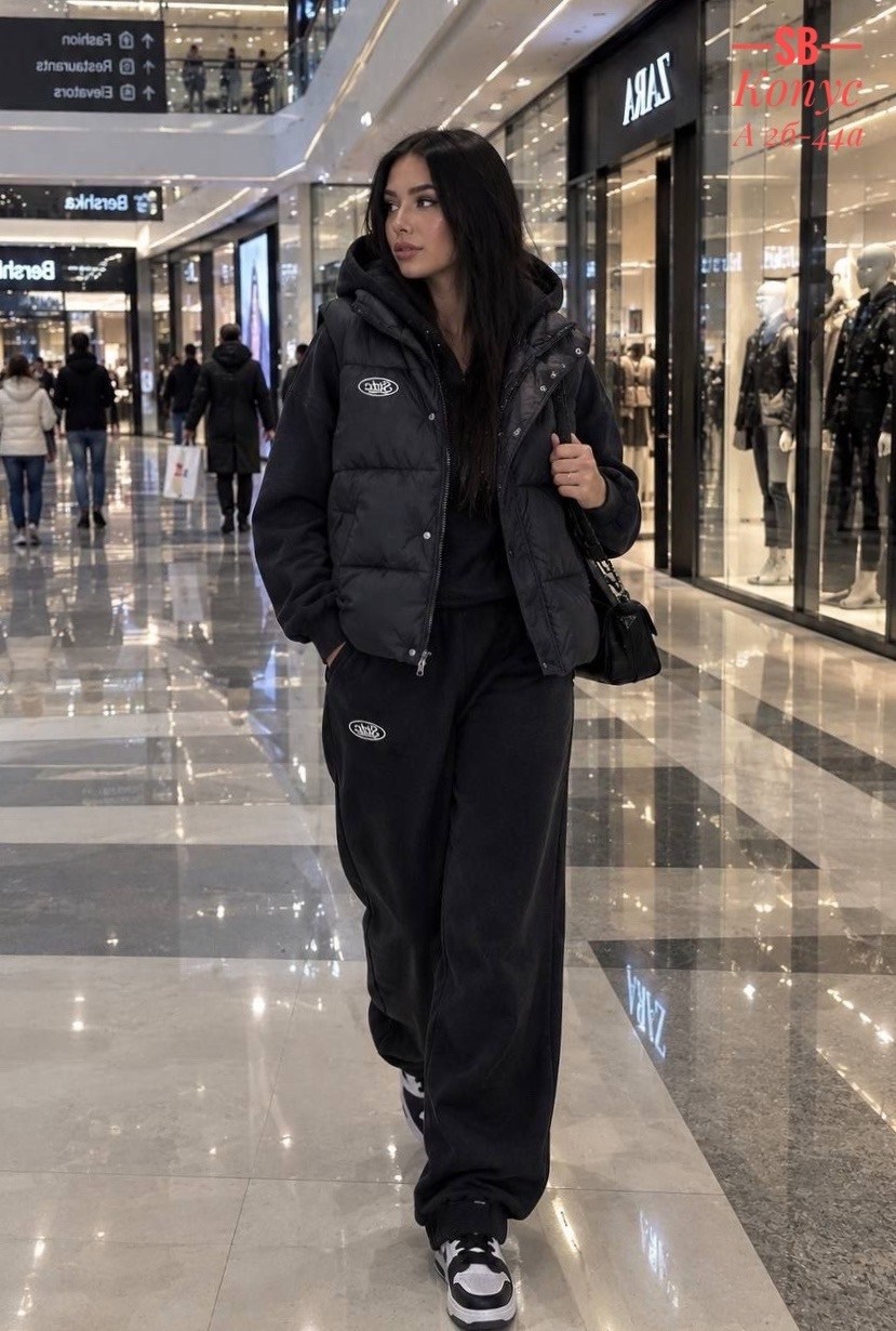 женский чёрный костюм тройка miu miu,костюм тройка miu miu,костюм женский,костюм на флисе,теплый костюм на флисе