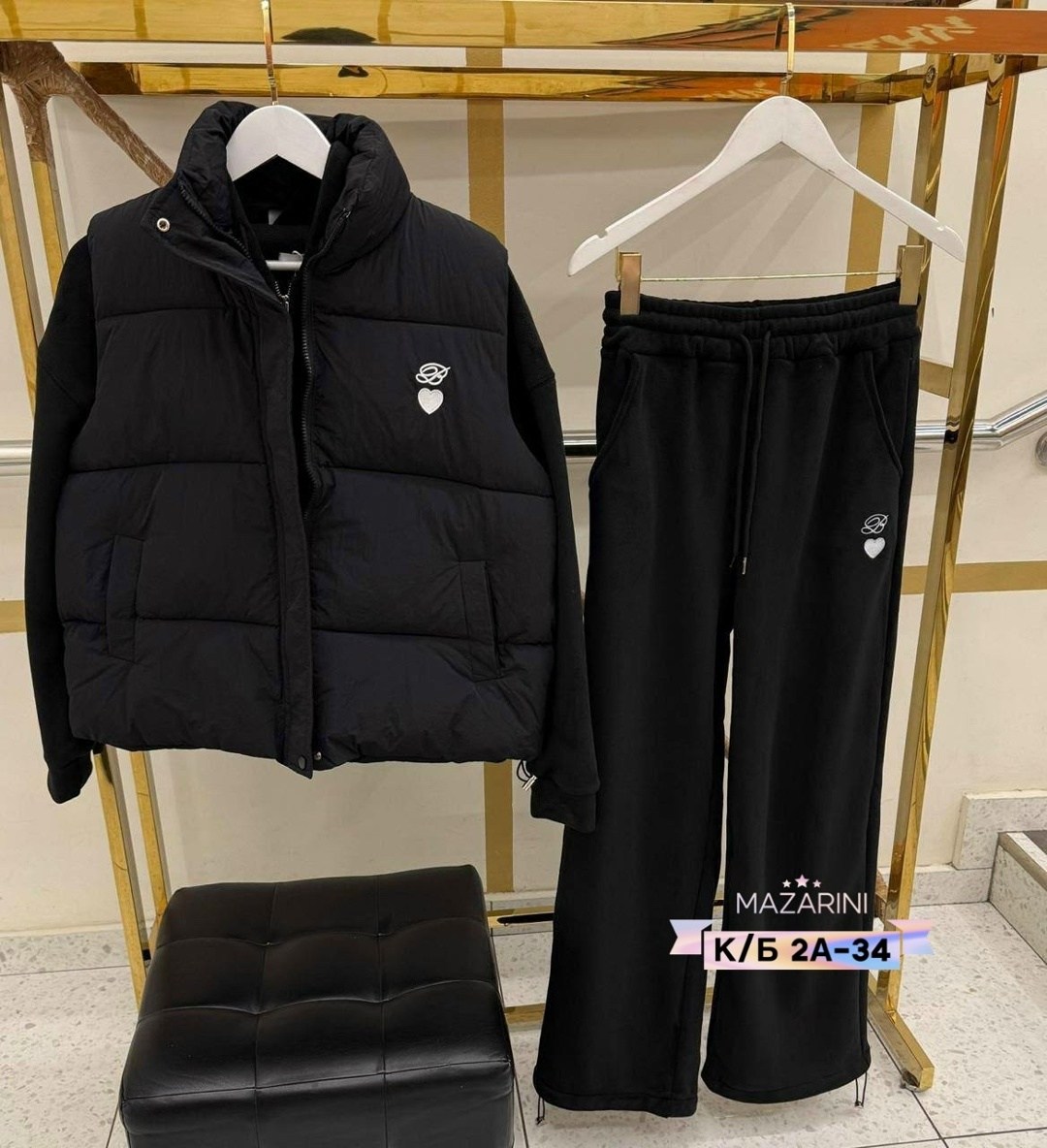 женский чёрный костюм тройка miu miu,женский теплый костюм тройка miu miu,костюм тройка с курткой black&brand,костюм тройка,костюм женский на флисе