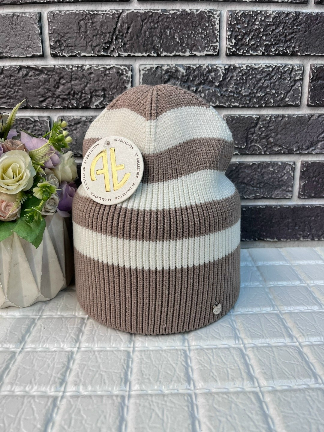 шапка,шапка бини,женская и мужская полосатая шапка-бини,женские шапки,шапочка