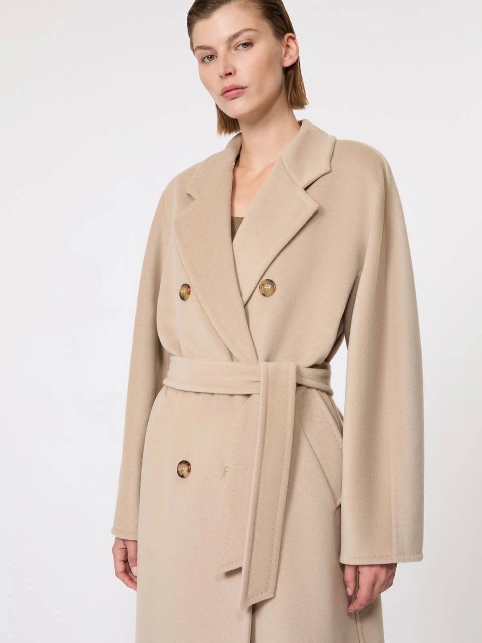 шерстяное пальто,пальто max mara,пальто для женщин,пальто оверсайз,бежевое пальто