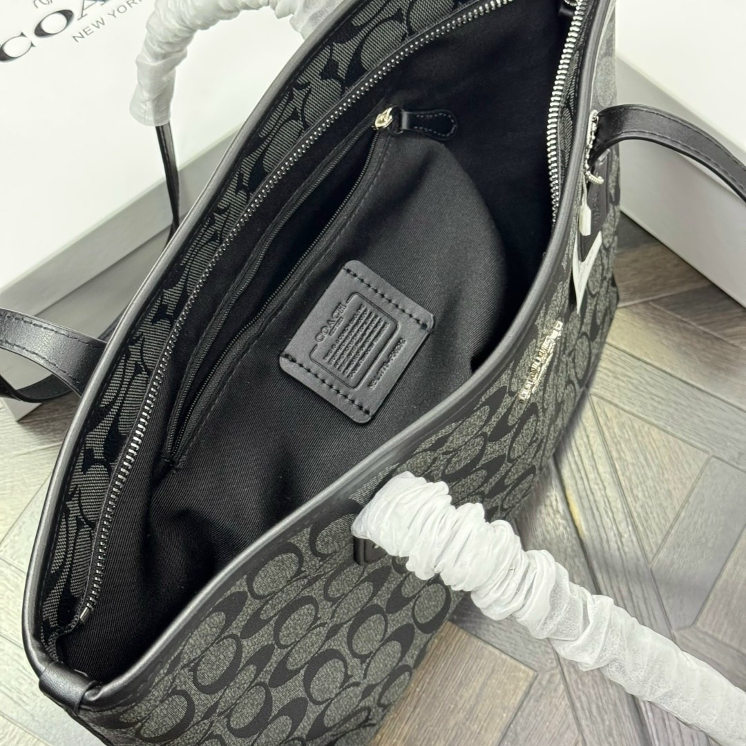 сумка coach,женская сумка coach,сумка-шоппер coach,холщовая сумка тоут на молнии с фирменным покрытием для тренера f29208,сумки хозяйственные