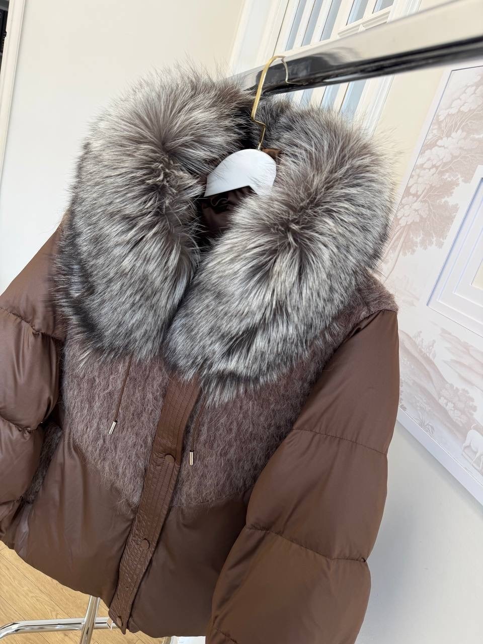 пуховик зимний куртка с мехом nanu furs,куртка оверсайз,зимние куртки,куртка оверсайз зимняя,короткий пуховик