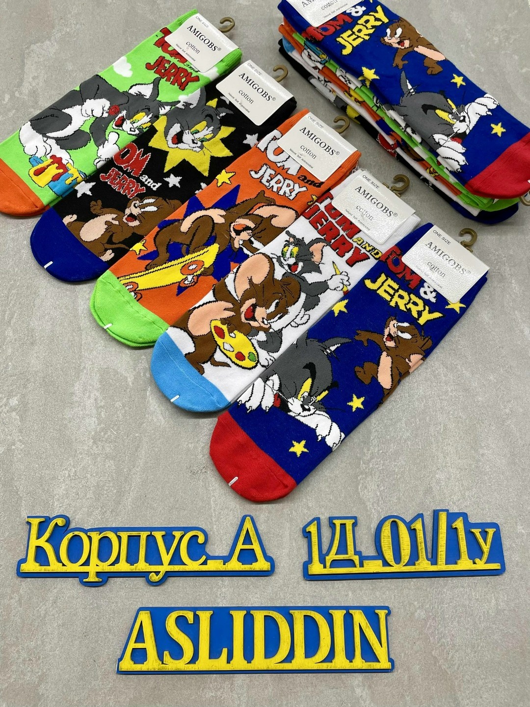 том и джерри носки,носки комплект,носки женские,носки герои,комплект носки мужские