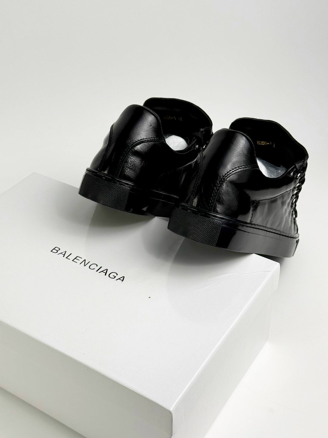 ,мужские кеды balenciaga low,ботинки balenciaga,balenciaga черные кожаные низкие кроссовки, balenciaga
